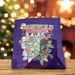 Griswold Illumination Purple Christmas Unisex  Short Sleeve T-Shirt Size XL